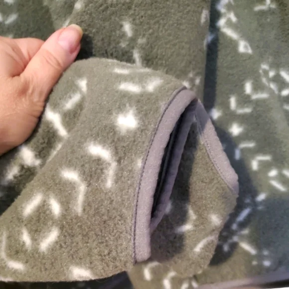 Vintage Patagonia RARE 90's Oversized Green Synchilla Fleece Pullover Jacket L - Picture 7 of 9